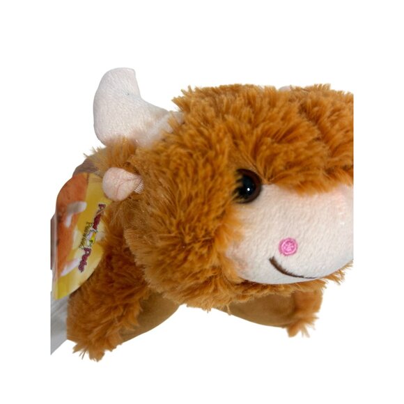 Pillow Pets Peewees Highland Cow Plush Toy Comfort Stuffed Animal Unisex Kids - Picture 13 of 16